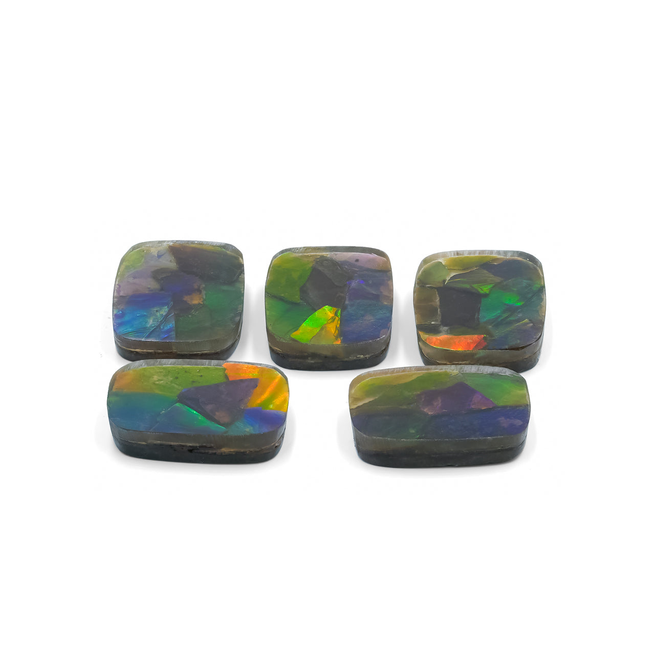 Starborn Ammolite Rectangle Cabochon, 1 Piece