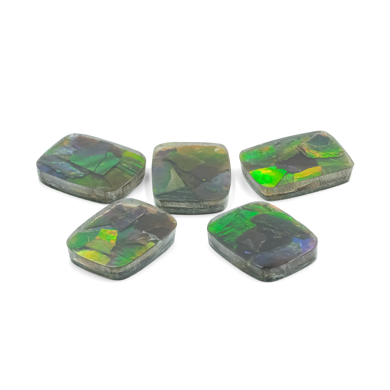 Ammolite Rectangle Cabochon 16x12 mm