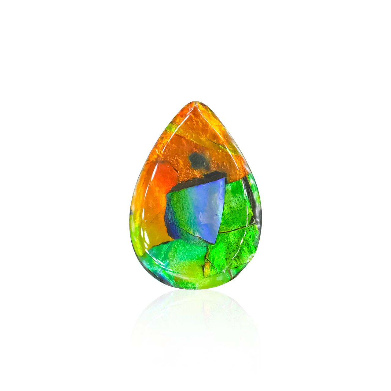 Ammolite Pear Cabochon 18x12 mm