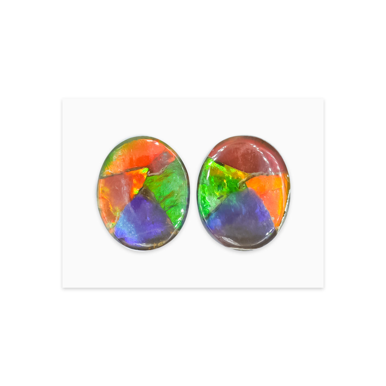 Ammolite Oval Cabochon 11x9 mm