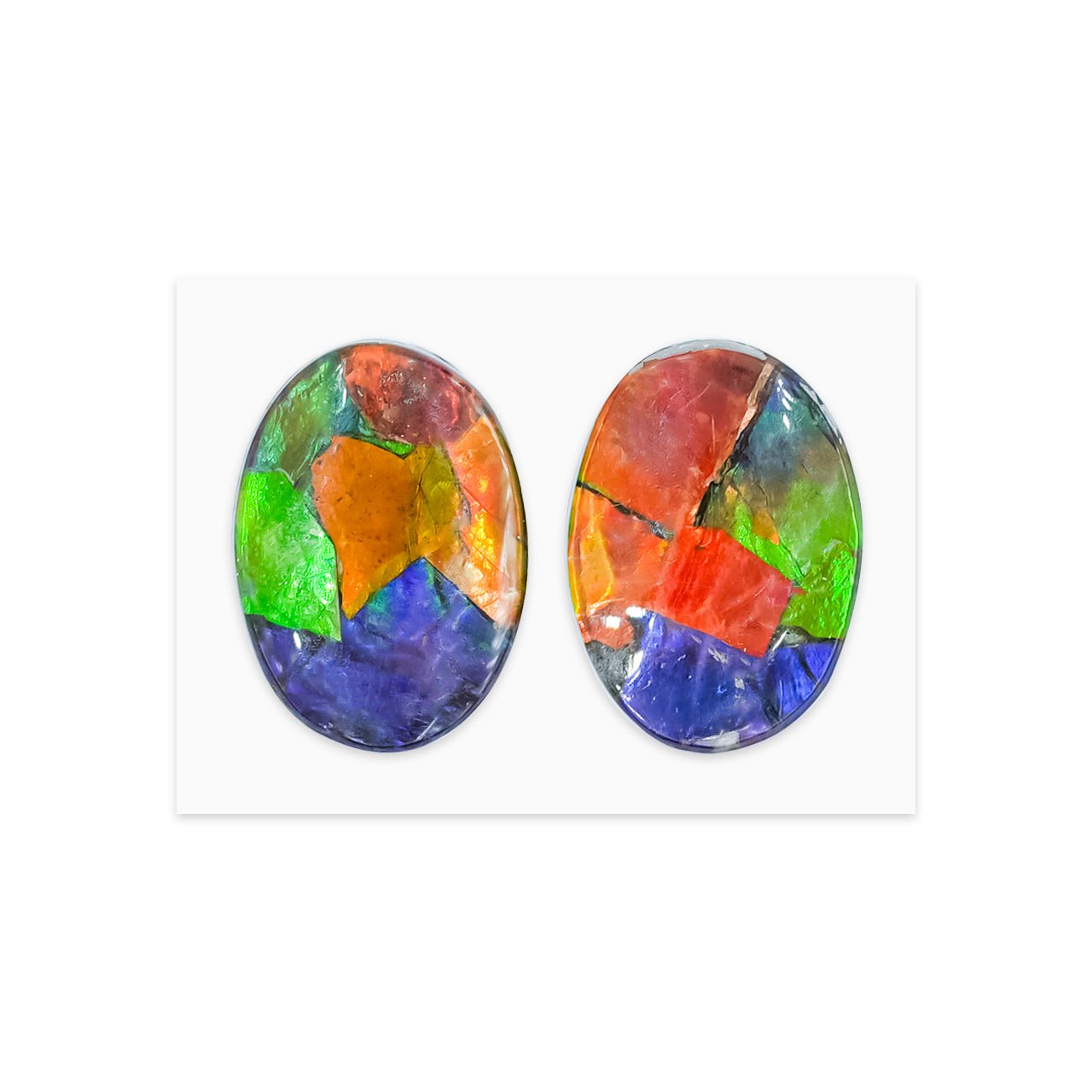 Ammolite Oval Cabochon 14x10 mm