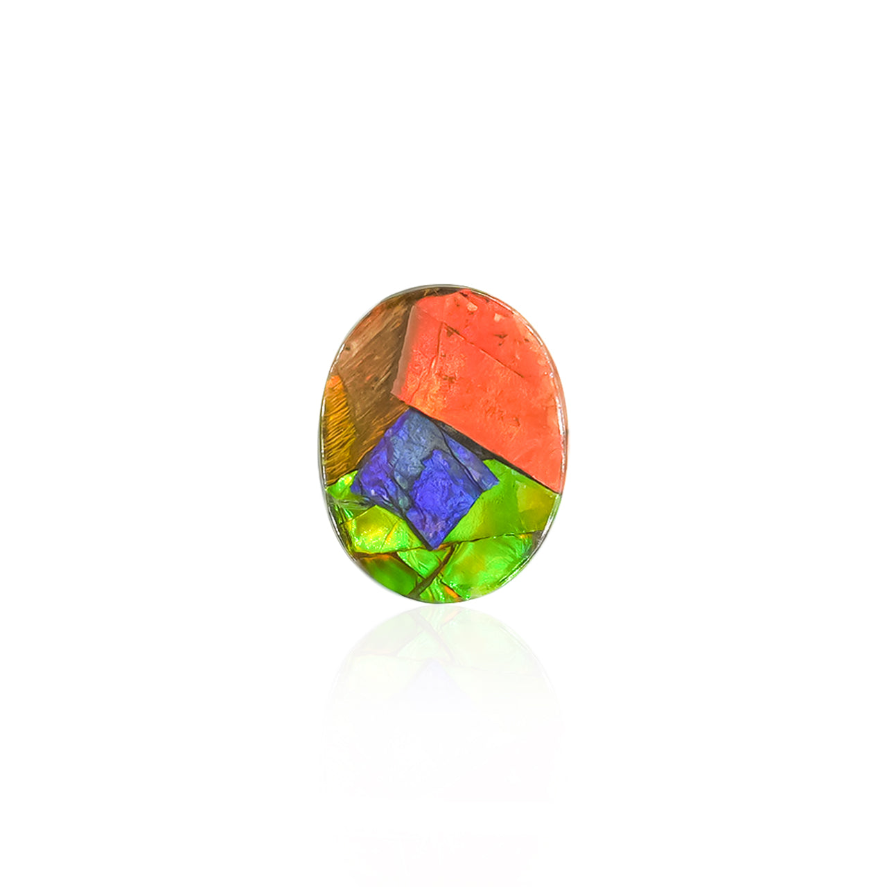 Ammolite Oval Cabochon 12x10 mm