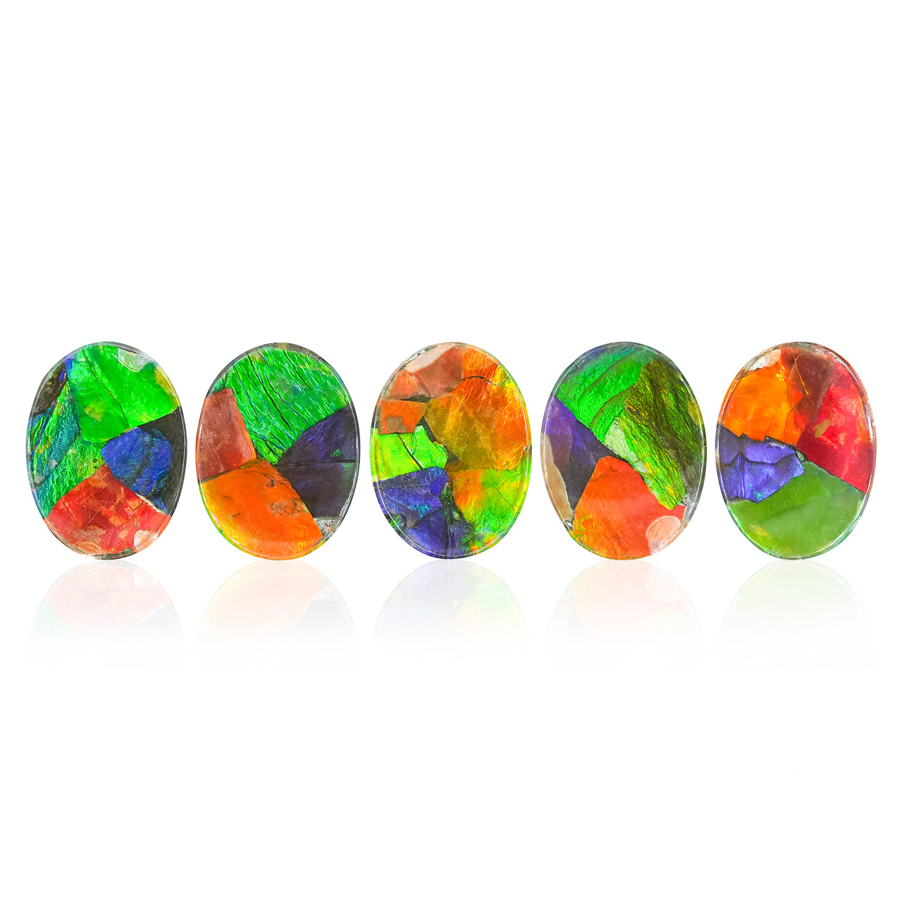 Ammolite Oval Cabochon 15x12 mm