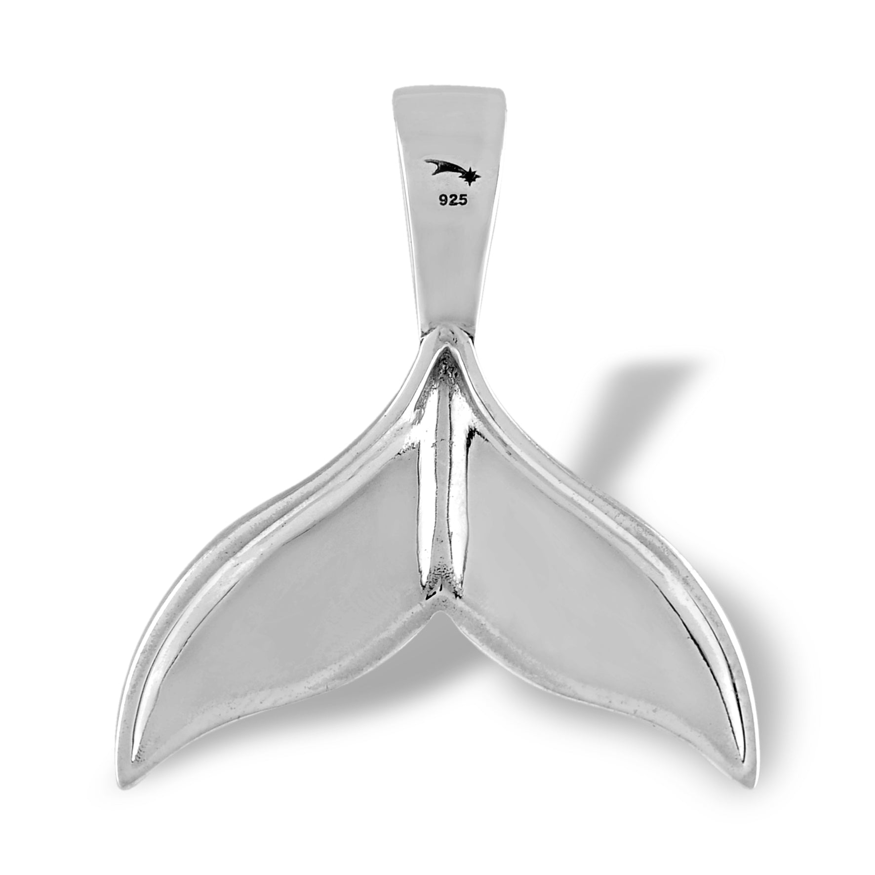 Starborn Ammolite Sterling Silver Whale Tail Pendant
