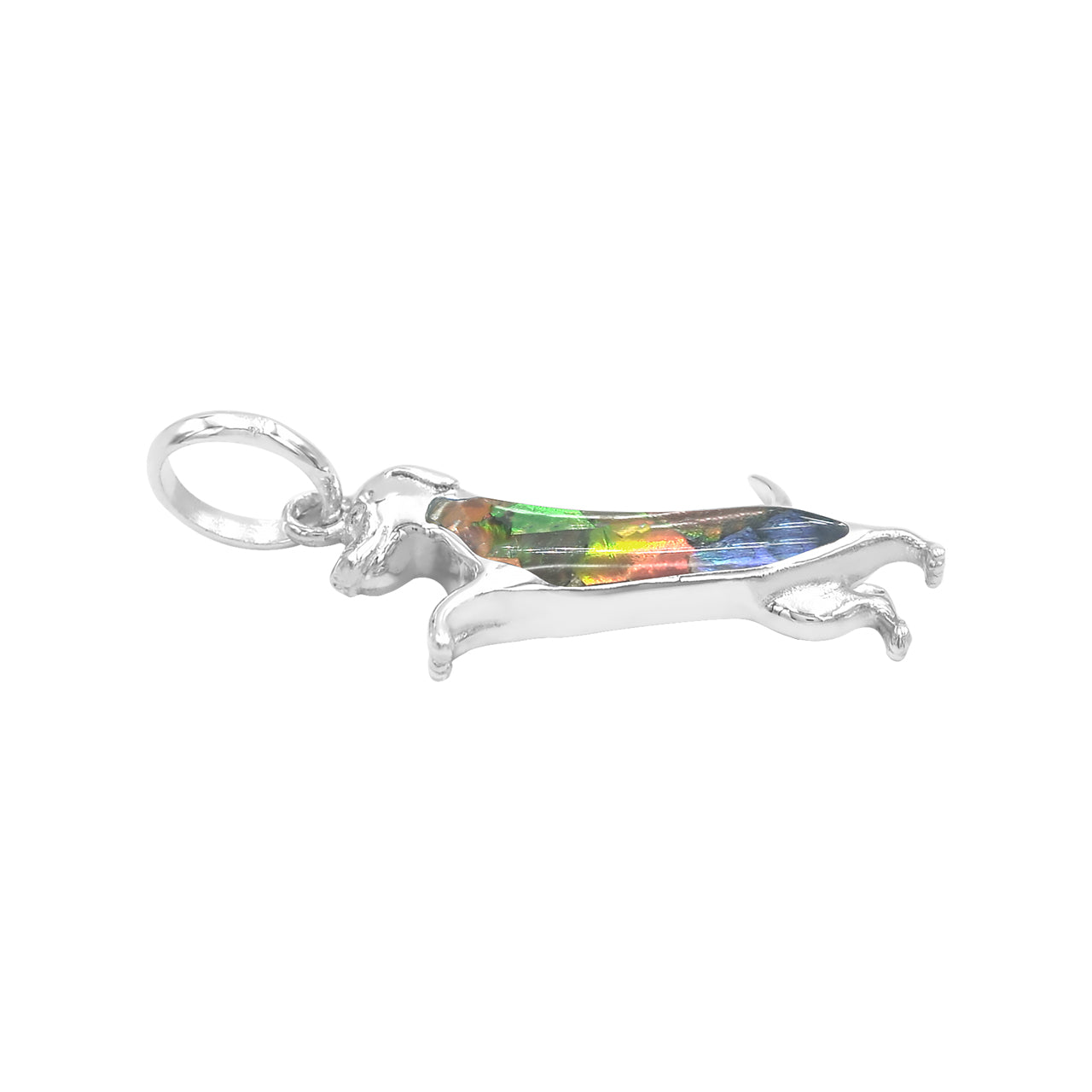 Starborn Dog Silhouette Pendant in Sterling Silver