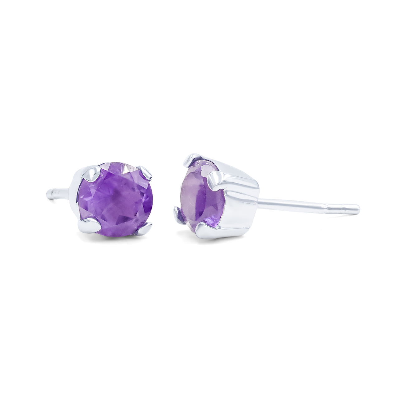 Aretes con poste de cornalina facetada Starborn en plata de ley