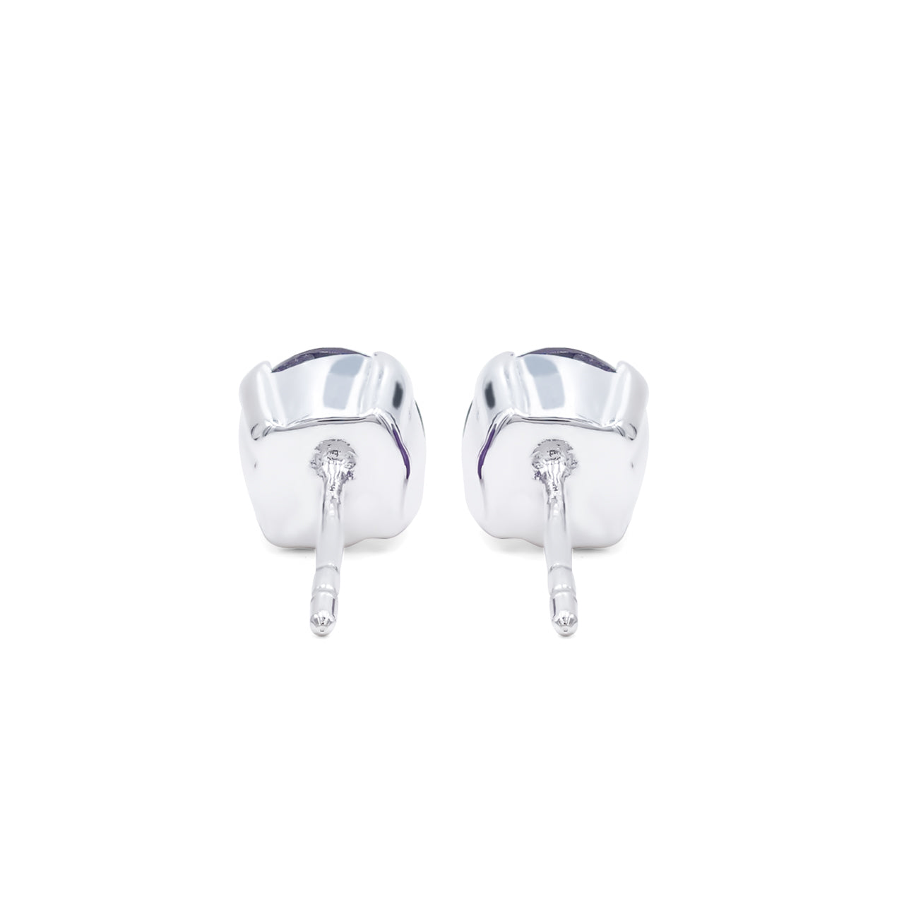 Aretes con poste de cornalina facetada Starborn en plata de ley