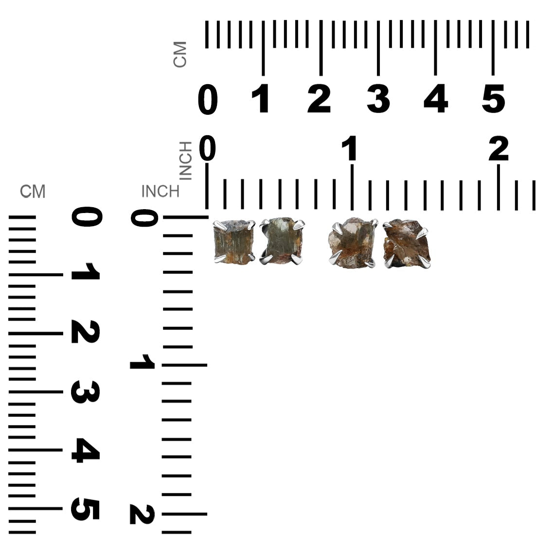 Starborn Andalusit Ohrstecker im Ohrstecker-Stil aus feinem Sterlingsilber