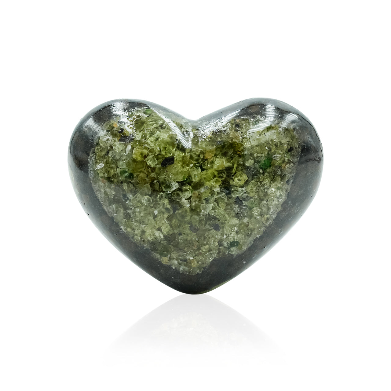 Arizona Peridot Heart 28-30 mm