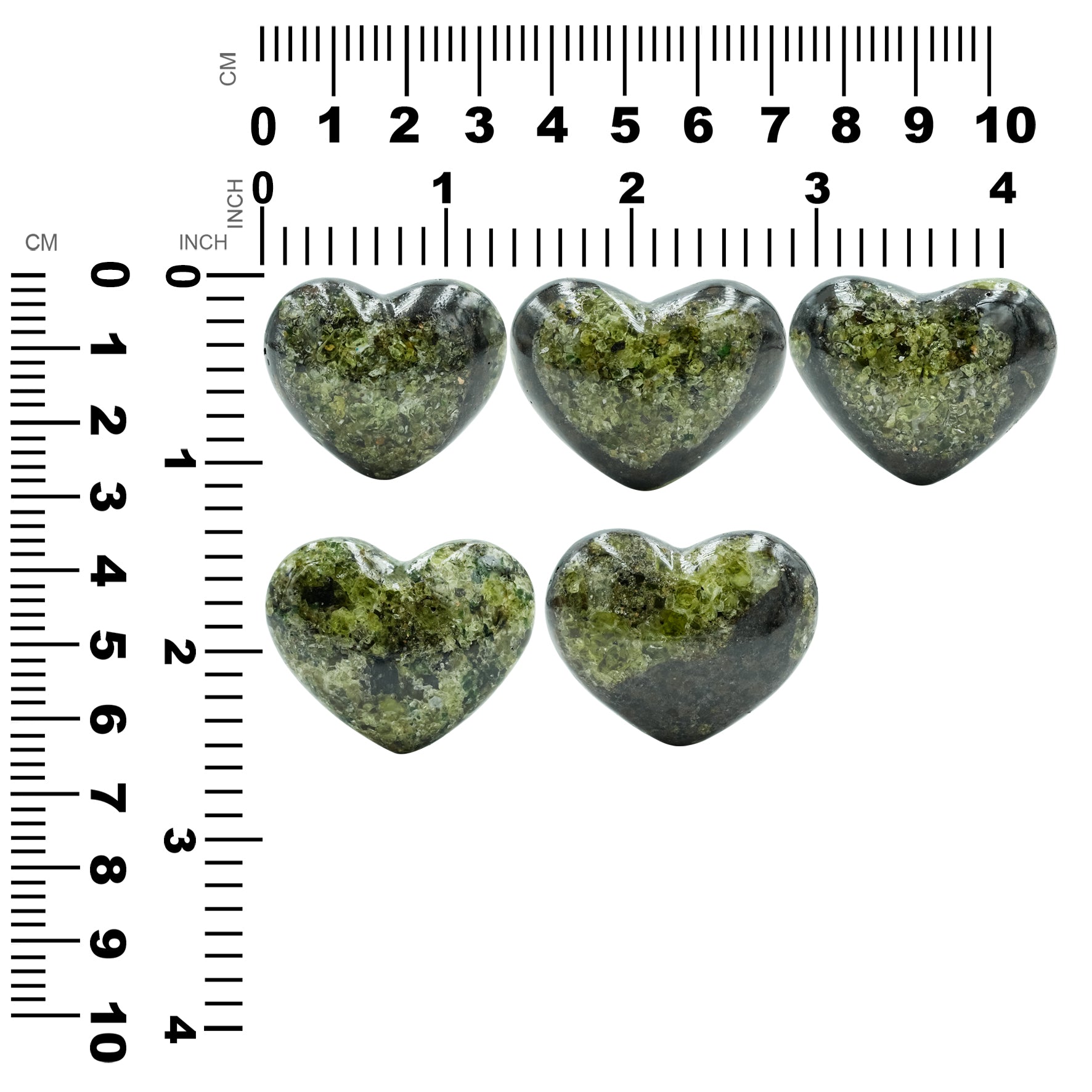 Arizona Peridot Heart 28-30 mm