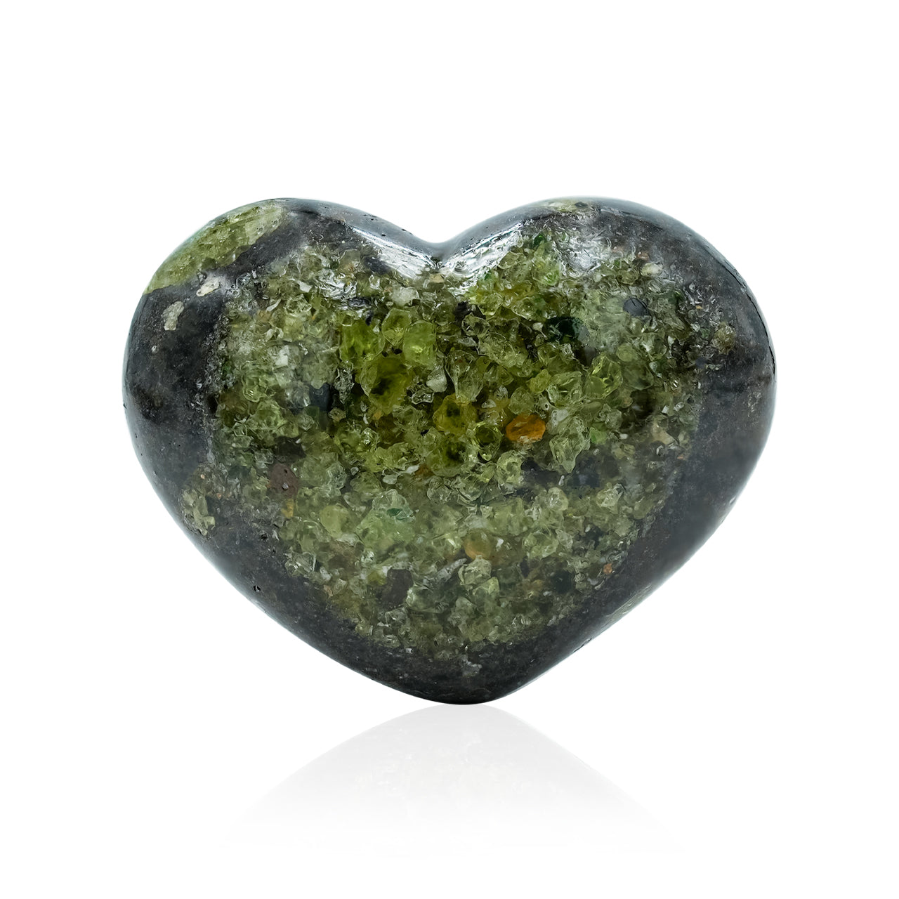 Arizona Peridot Heart 32-35 mm