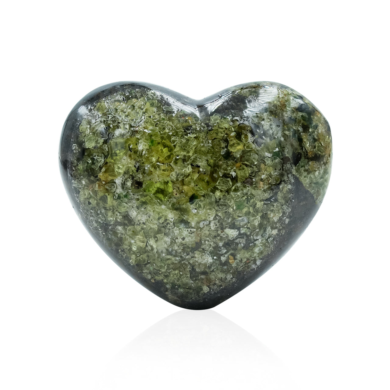 Arizona Peridot Heart 32-35 mm