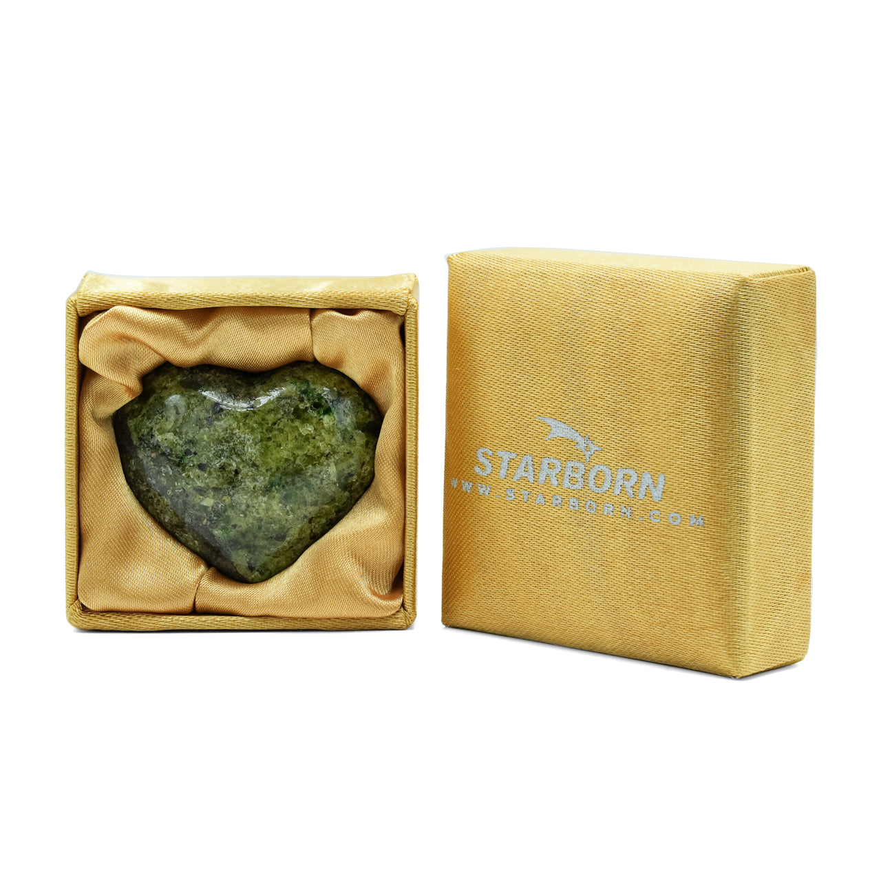 Arizona Peridot Heart 32-35 mm