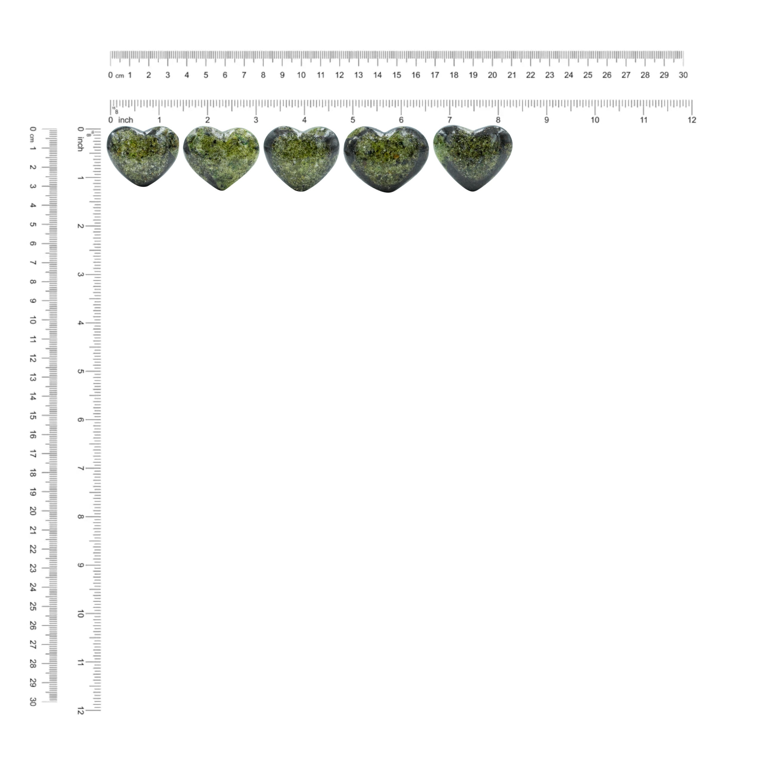 Arizona Peridot Heart 32-35 mm