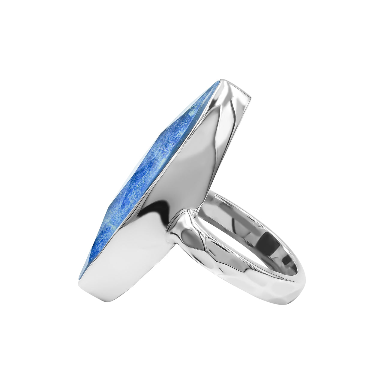 Starborn Azurite Malachite Marquise Ring in Sterling Silver