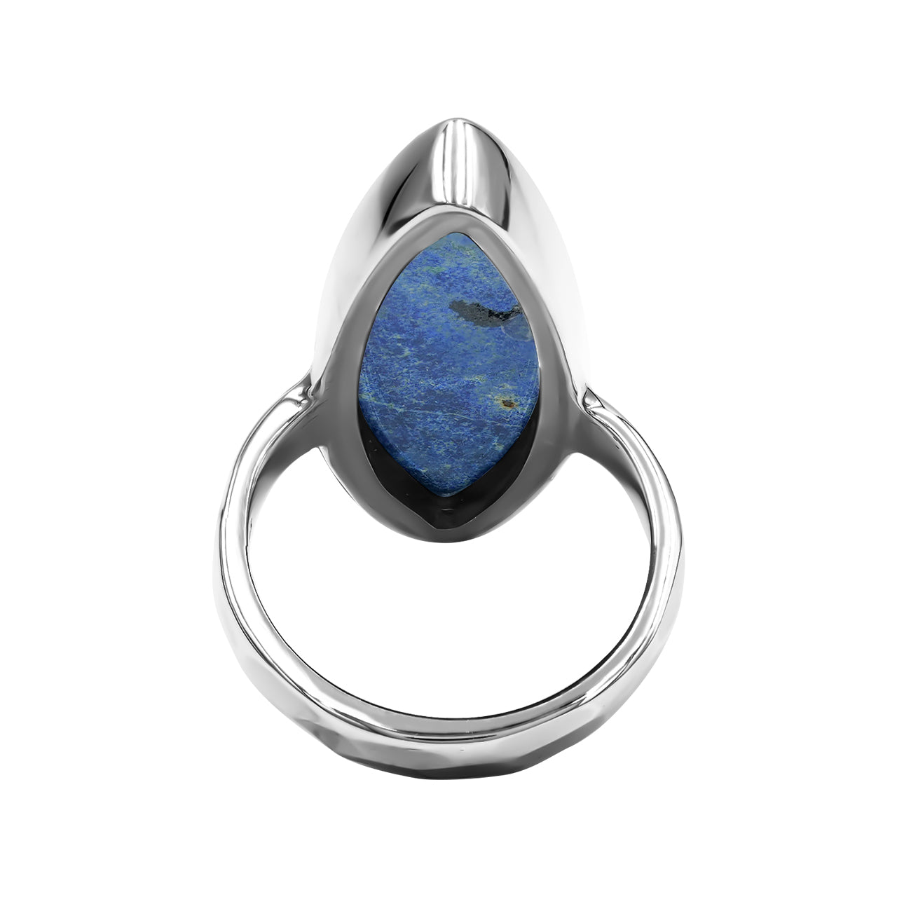 Starborn Azurite Malachite Marquise Ring in Sterling Silver