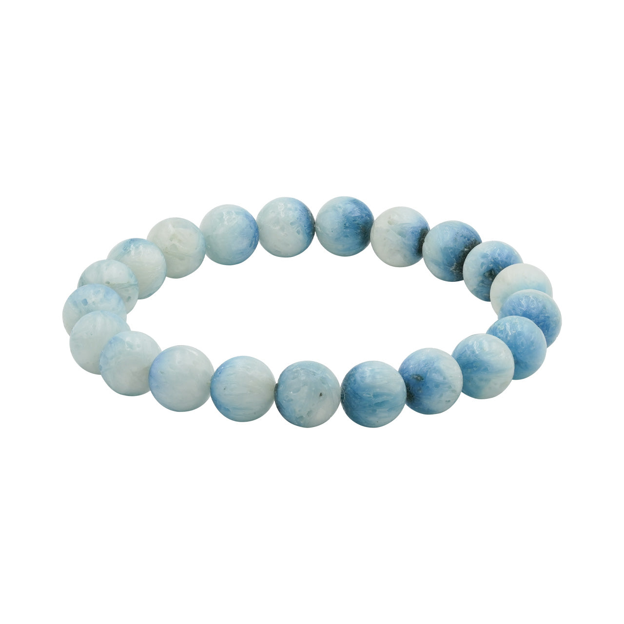 Starborn Blue Ice Glacierite Elastic Beaded Bracelet