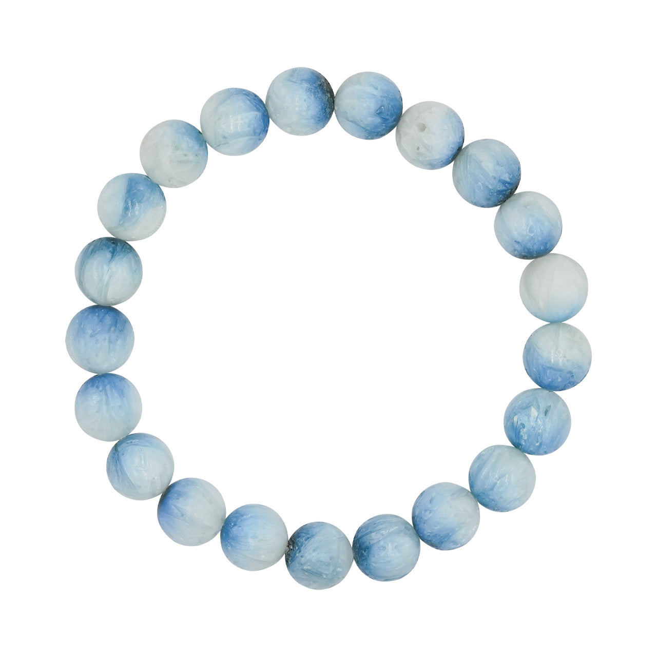 Starborn Blue Ice Glacierite Elastic Beaded Bracelet