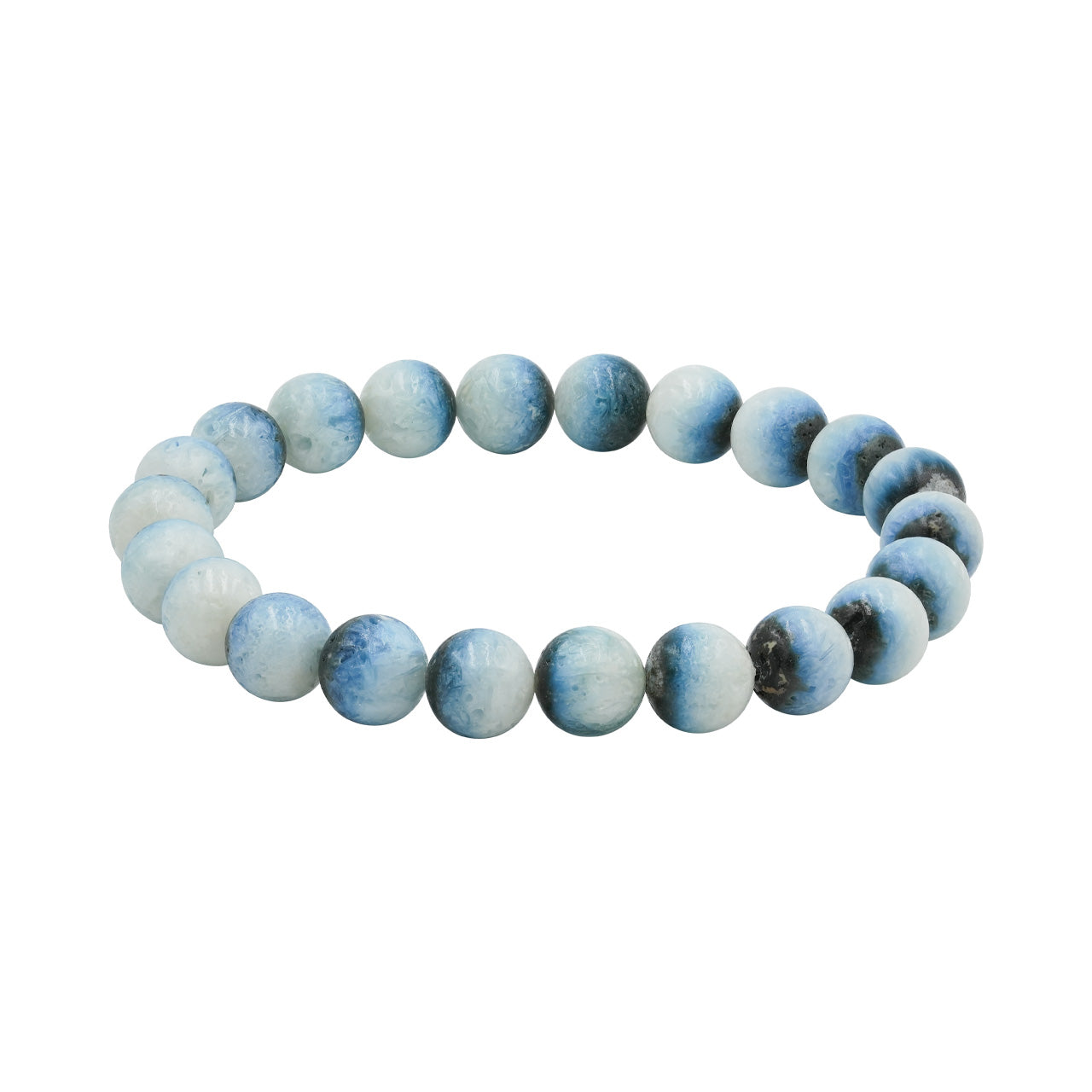 Starborn Blue Ice Glacierite Elastic Beaded Bracelet