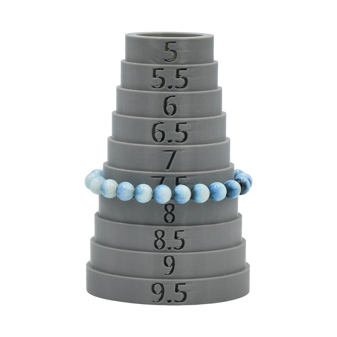 Starborn Blue Ice Glacierite Elastic Beaded Bracelet