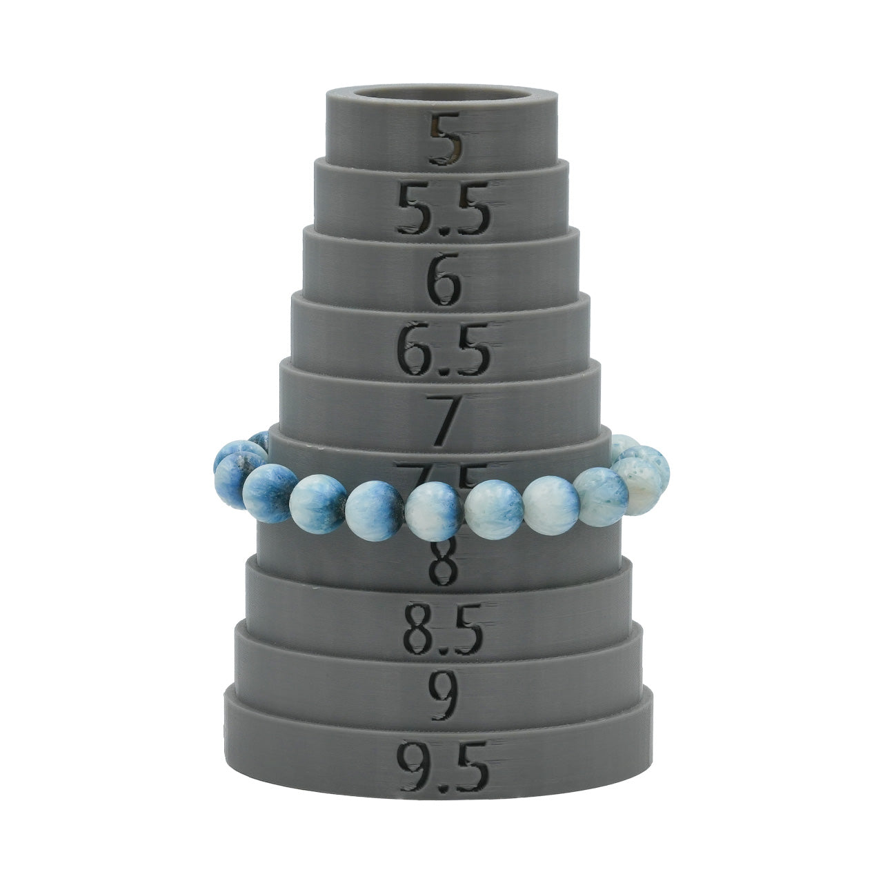 Starborn Blue Ice Glacierite Elastic Beaded Bracelet