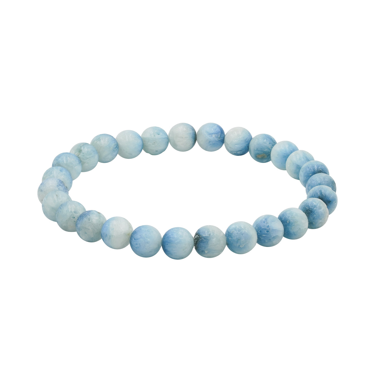 Starborn Blue Ice Glacierite Elastic Beaded Bracelet
