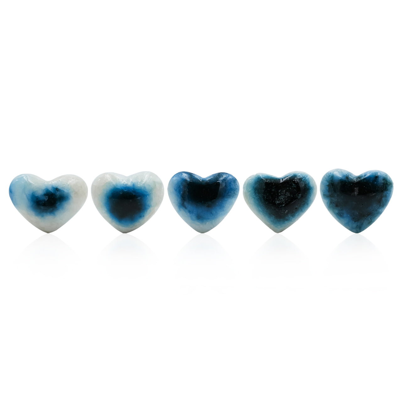 Starborn Heart Blue Ice Glacierite Cabochon - 1 piece