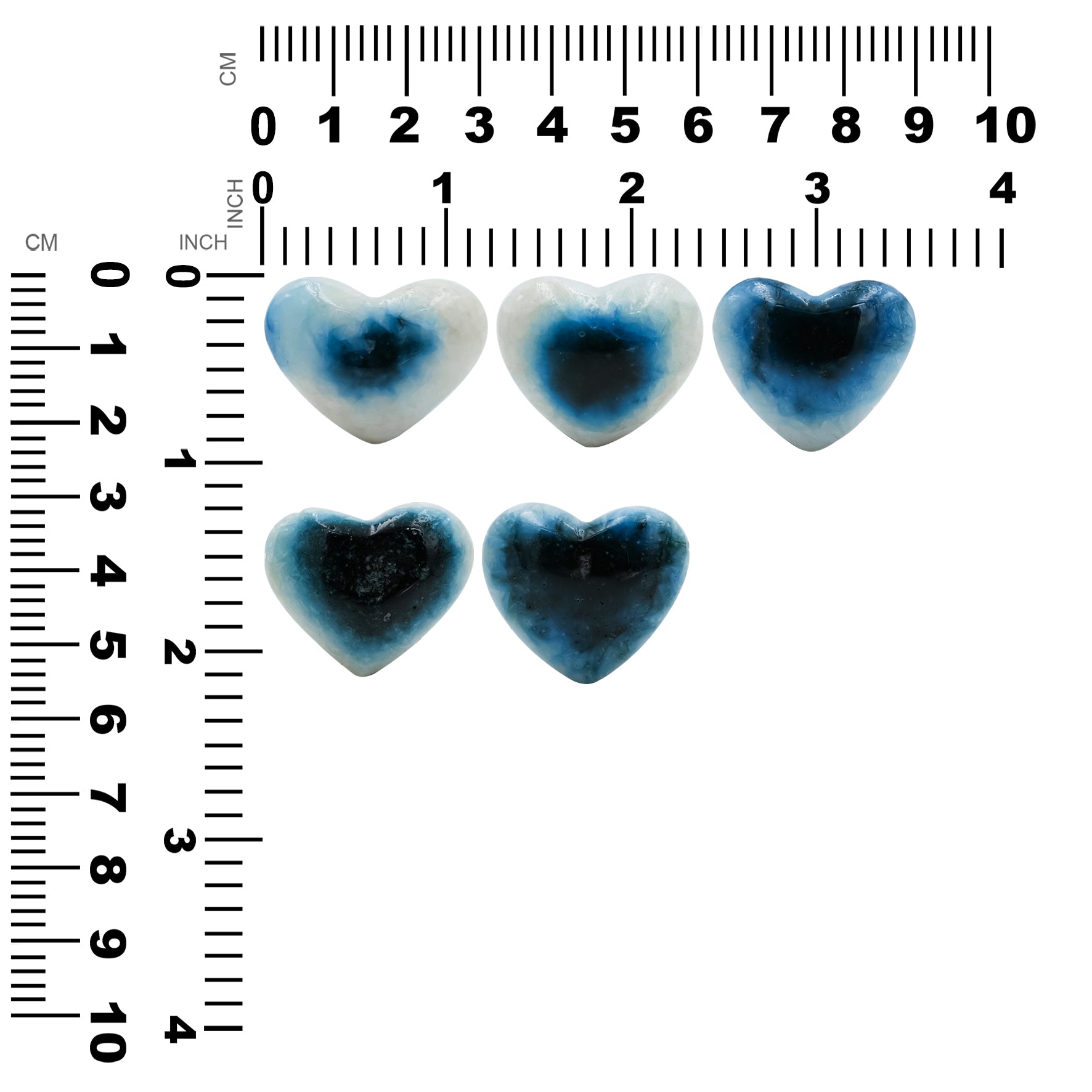 Starborn Heart Blue Ice Glacierite Cabochon - 1 piece