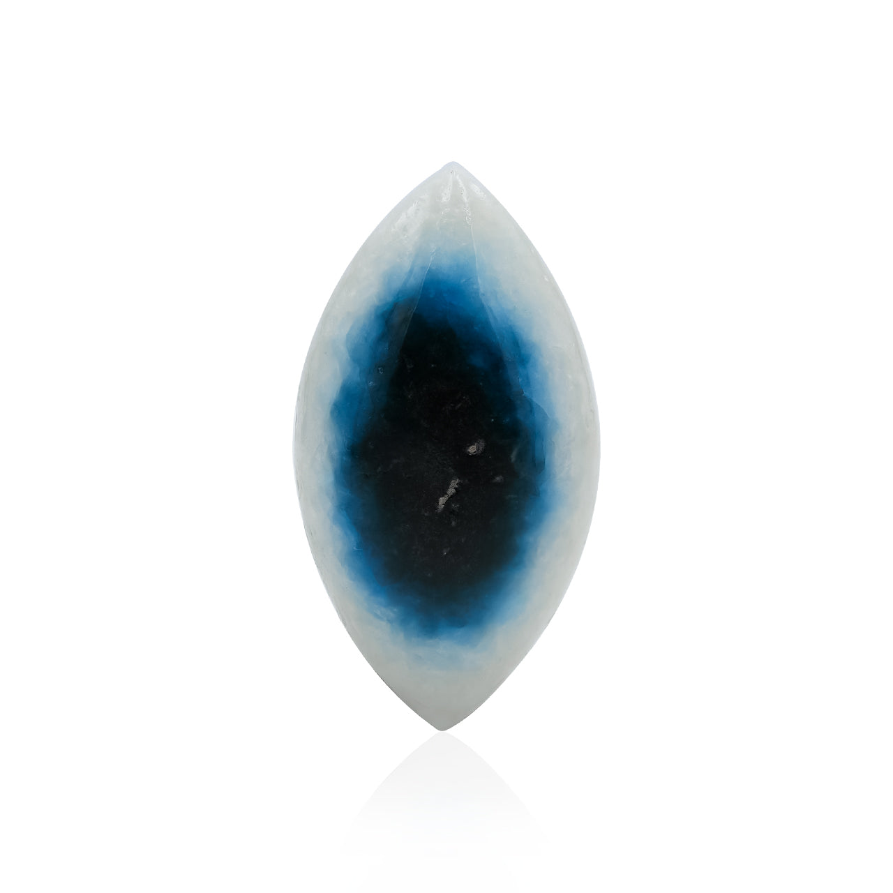 Starborn Eyeshape Blue Ice Glacierite Cabochon - 1 piece