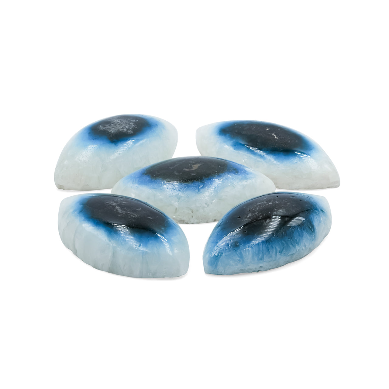 Starborn Eyeshape Blue Ice Glacierite Cabochon - 1 piece