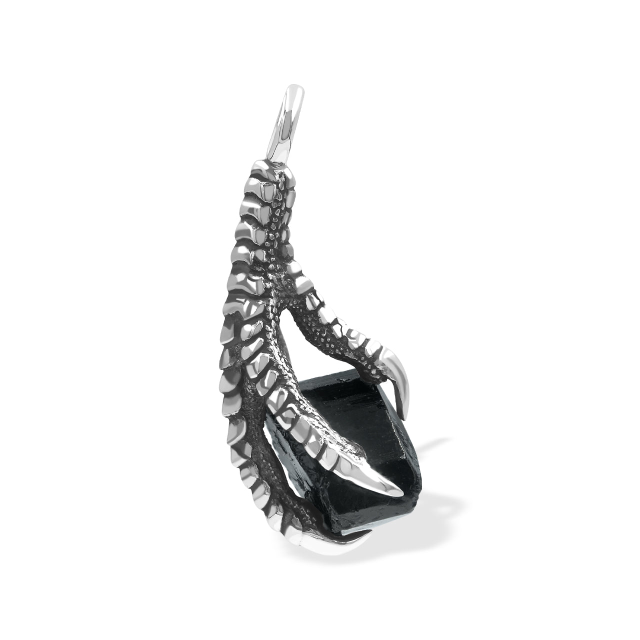 Starborn Gemstone Eagle Claw Pendant in Sterling Silver
