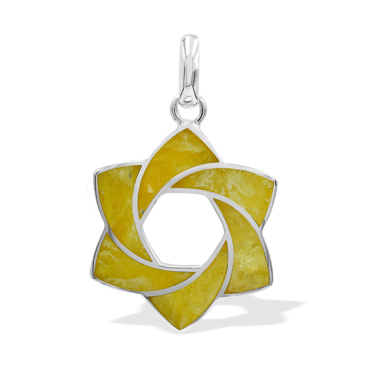 Starborn Gemstone 6-Point Knot Pendant in Sterling Silver