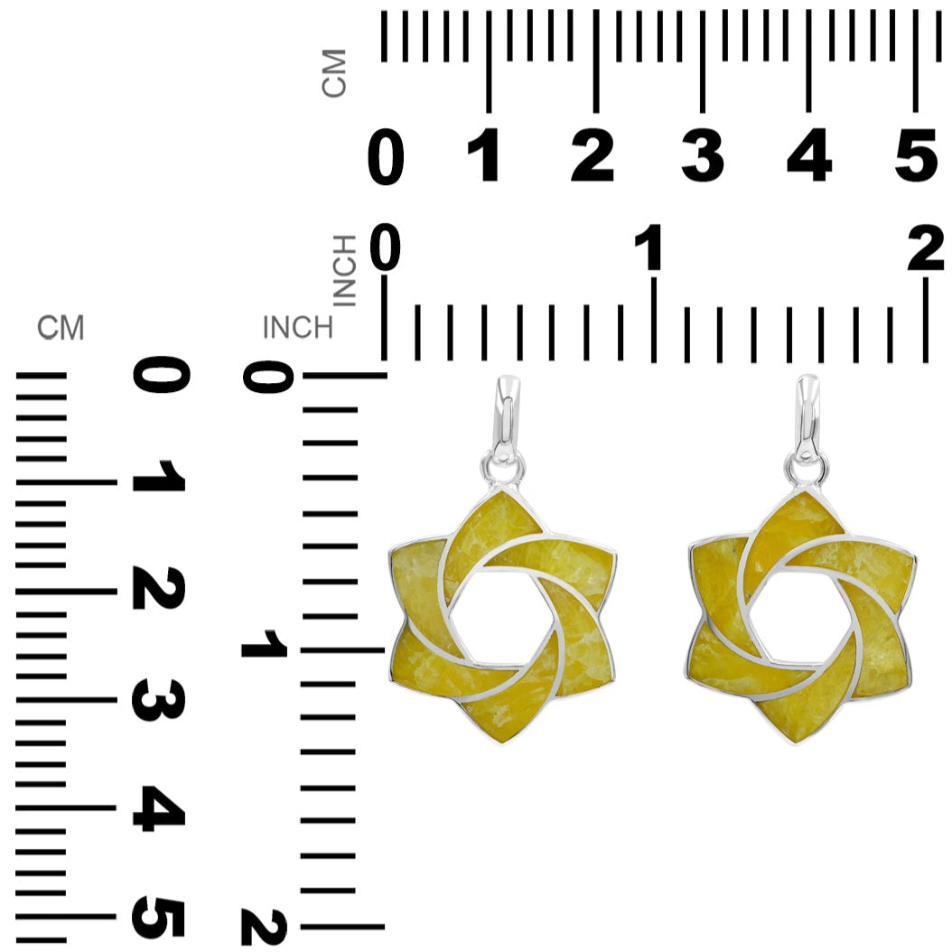 Starborn Brucite 6-Point Knot Pendant in Sterling Silver