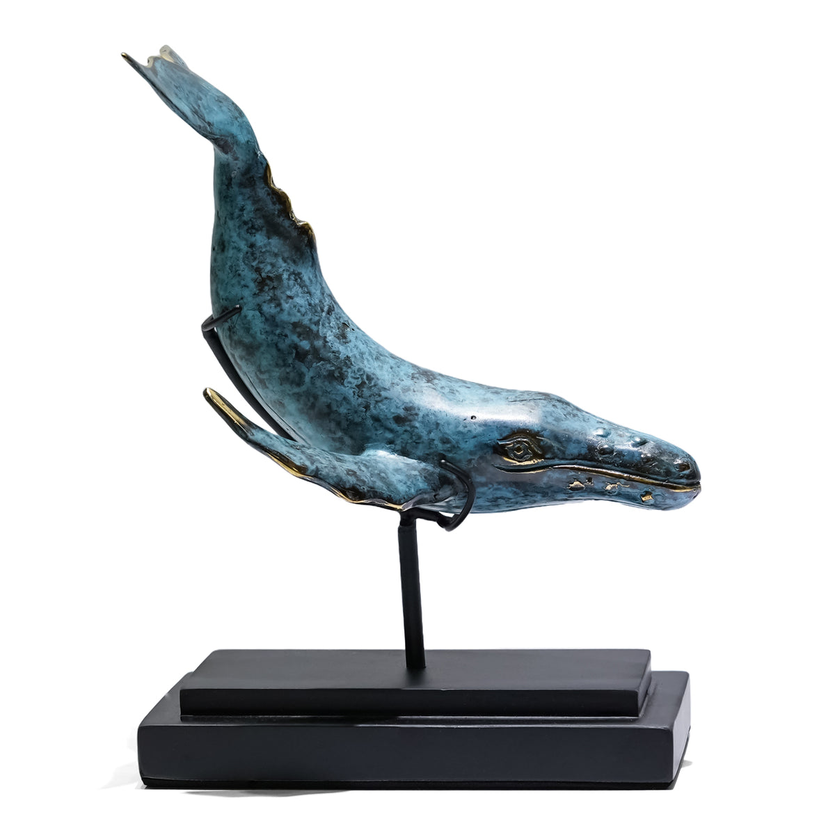 Starborn Sitzender Buddha-Meditations-Statue aus Messing