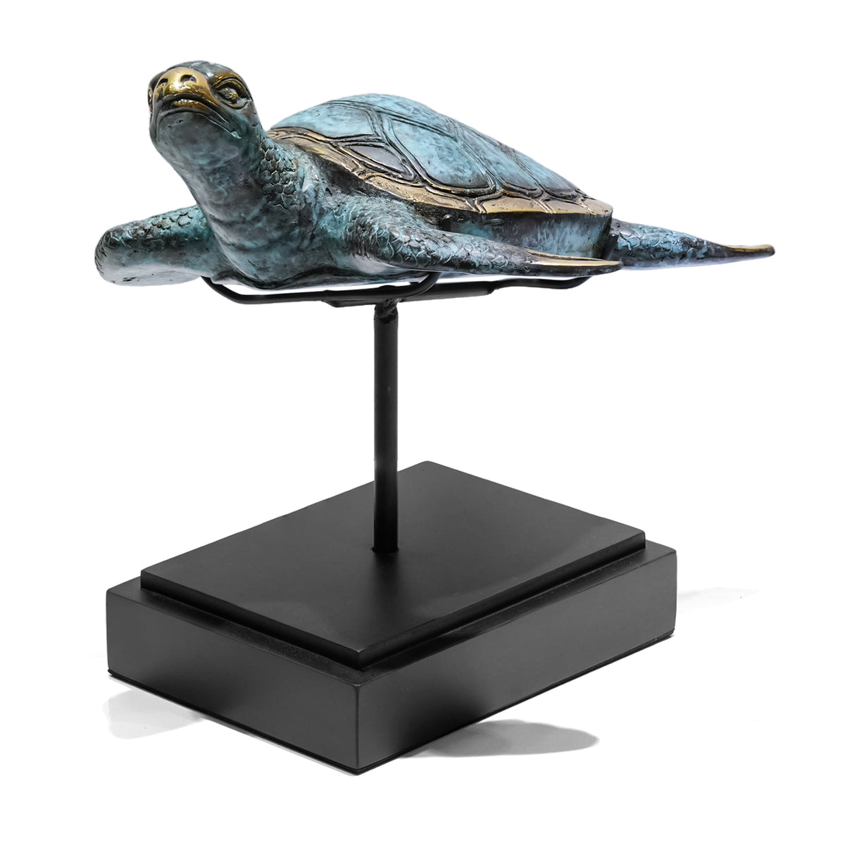 Starborn Sitzender Buddha-Meditations-Statue aus Messing