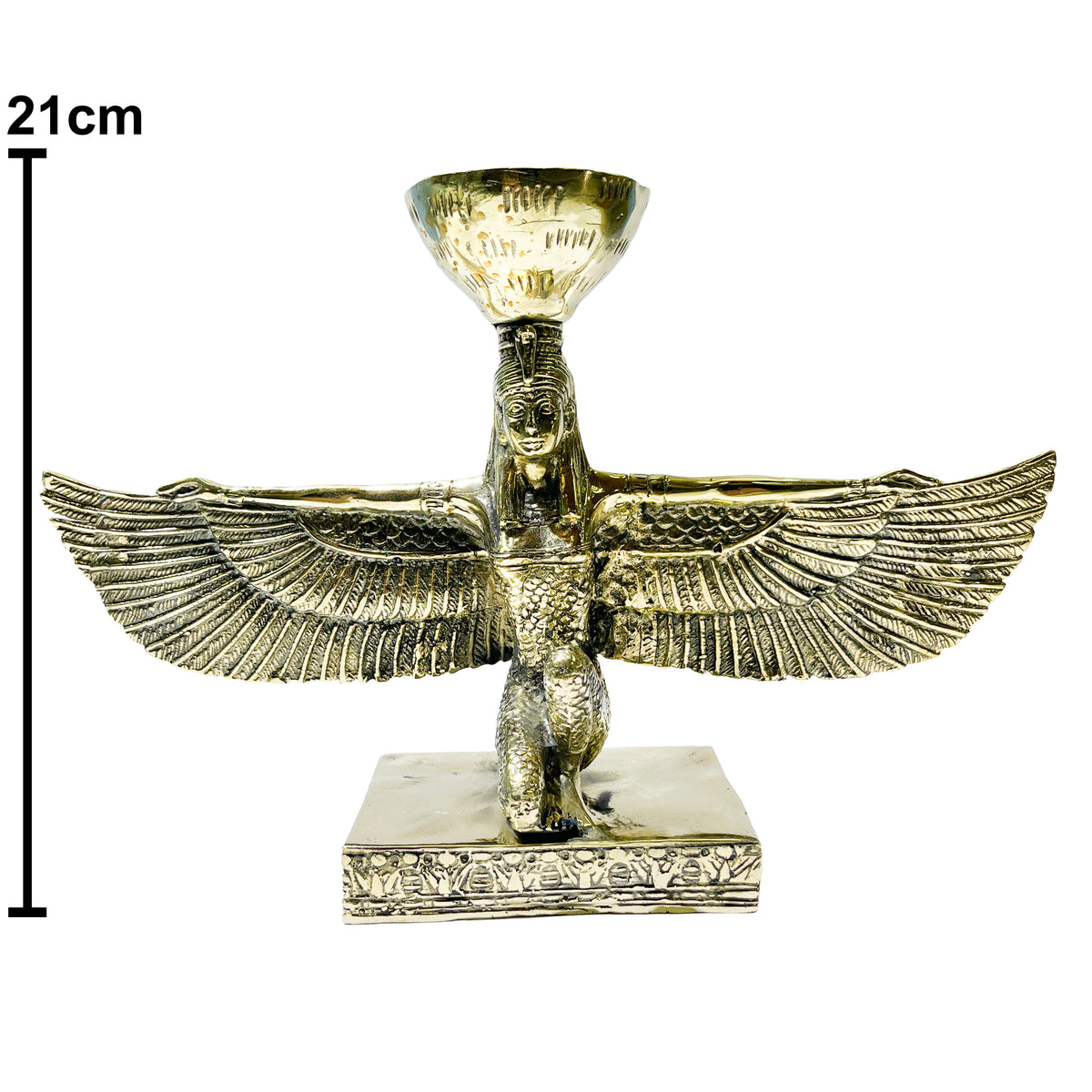 Estatua decorativa de bronce de la diosa Isis Starborn