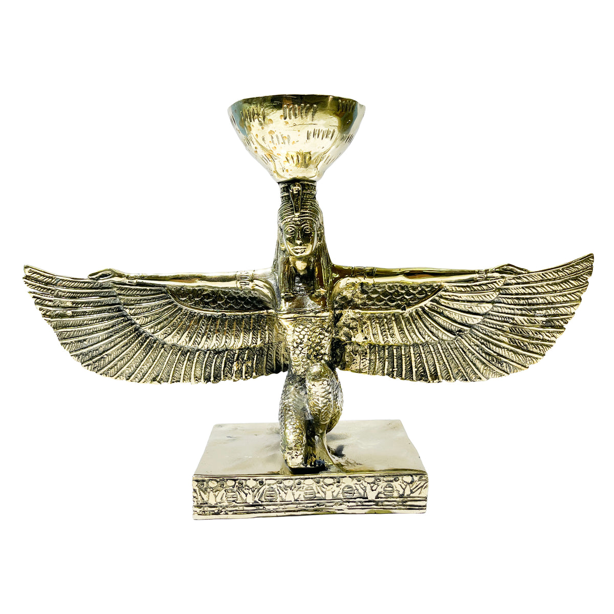Estatua decorativa de bronce de la diosa Isis Starborn