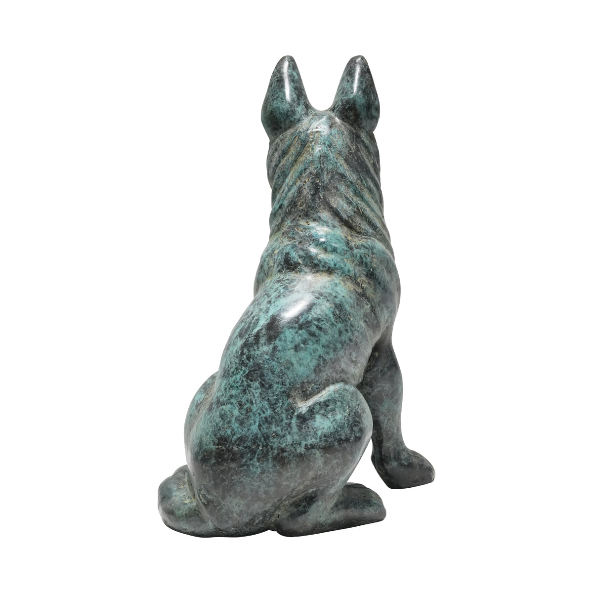 Elefant mit erhobenem Rüssel, dekorative Messingstatue, Starborn