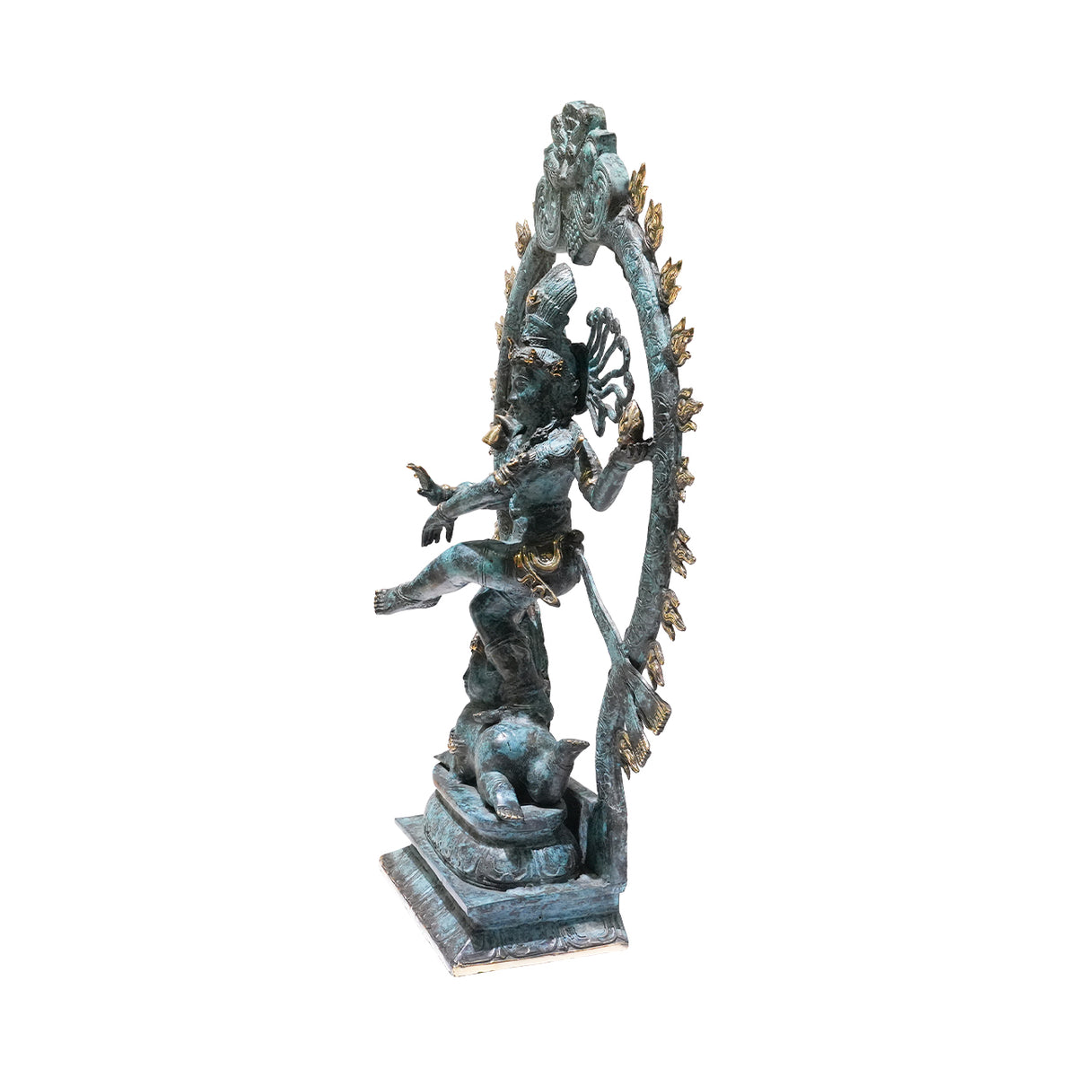 Dekorative Shiva Nataraja Sterngeboren Messingstatue