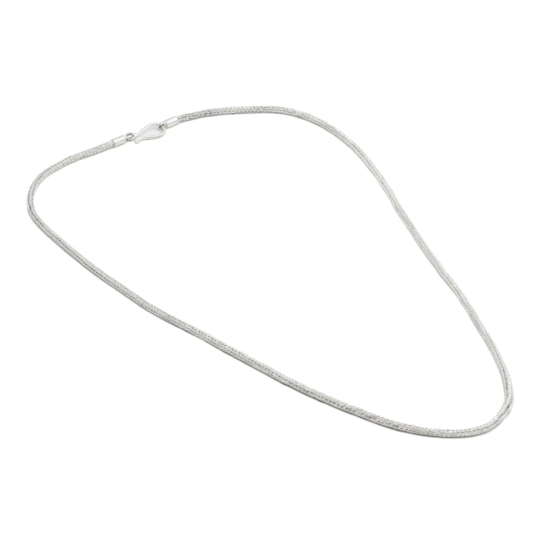 Cadena de trigo Bali de 2,5 mm de plata de ley Starborn