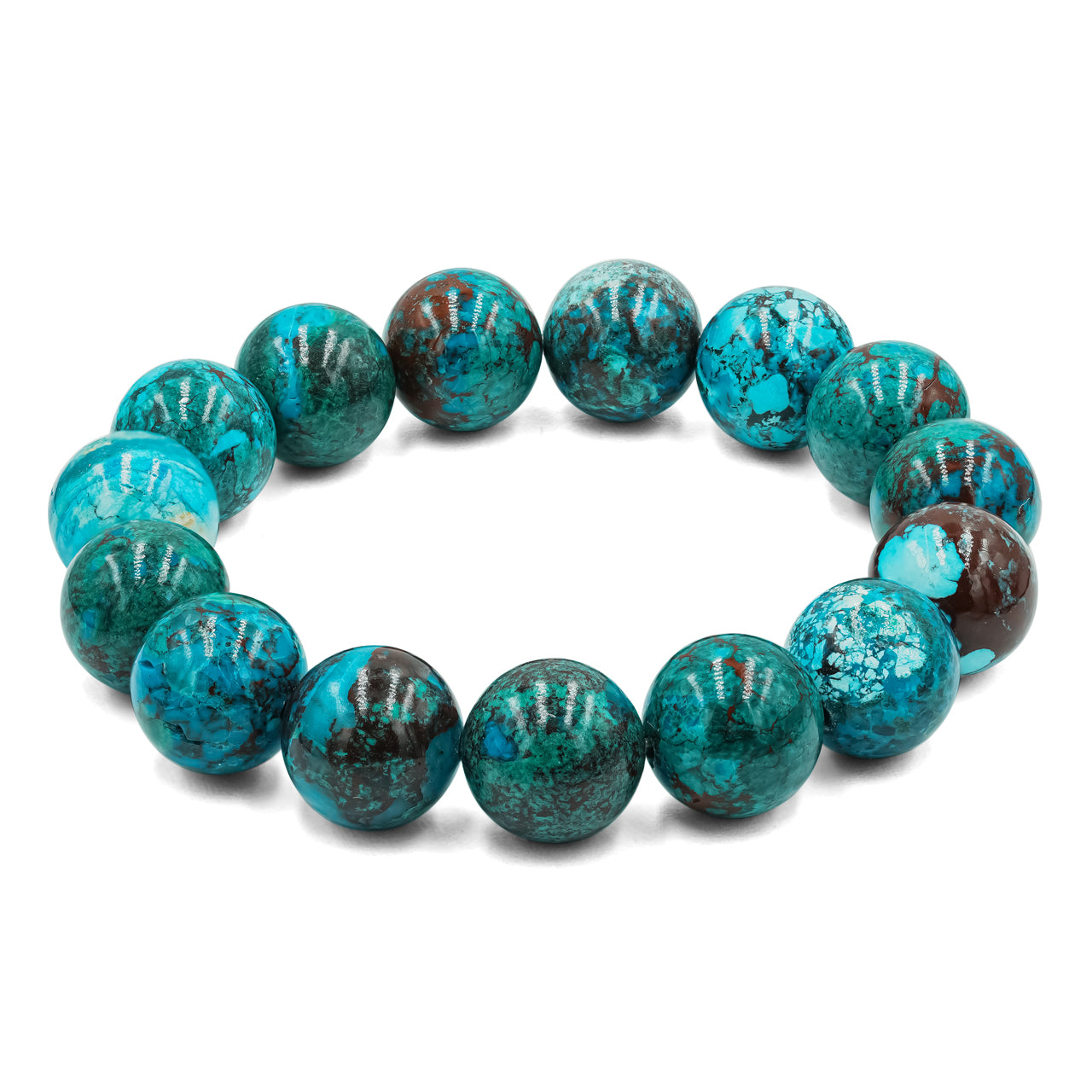 Pulsera de Cuentas Elásticas de Crisocola Starborn