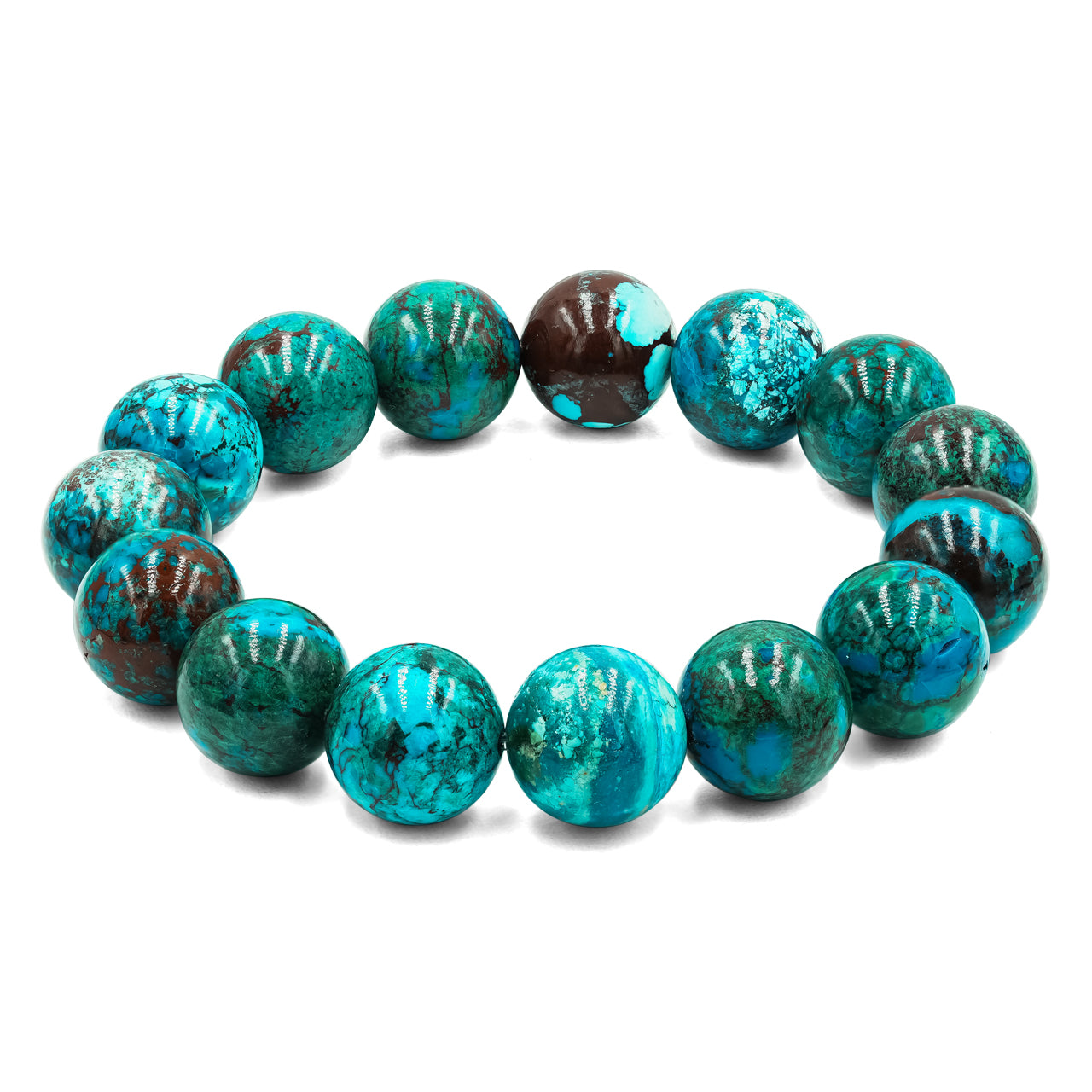 Pulsera de Cuentas Elásticas de Crisocola Starborn