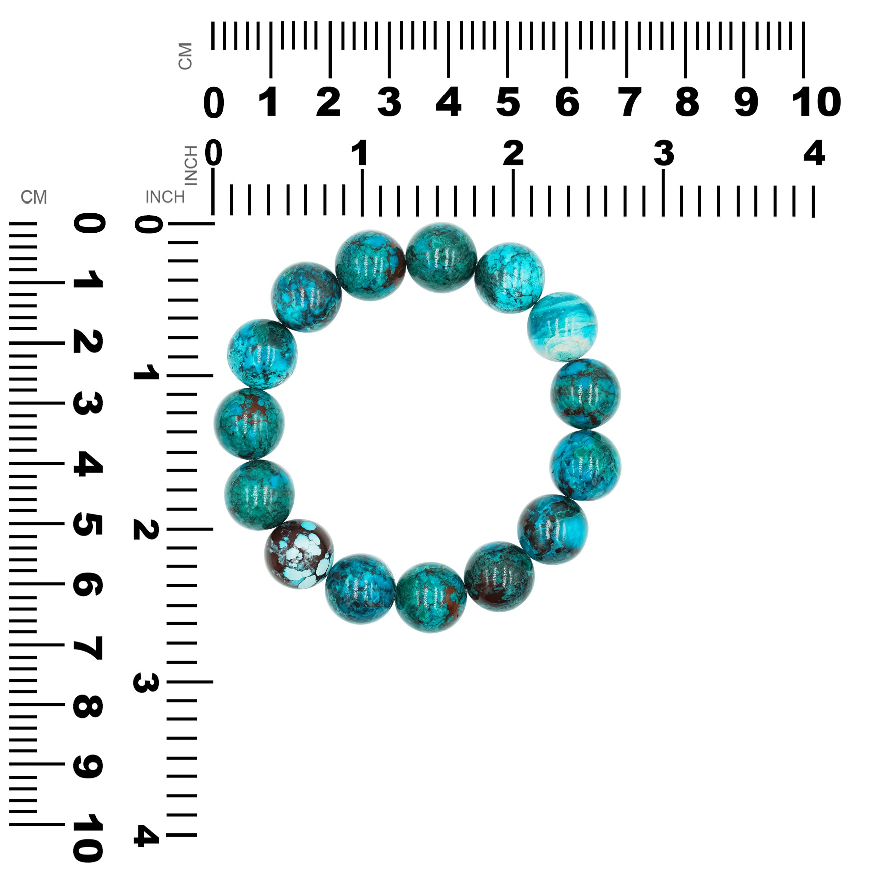 Pulsera de Cuentas Elásticas de Crisocola Starborn