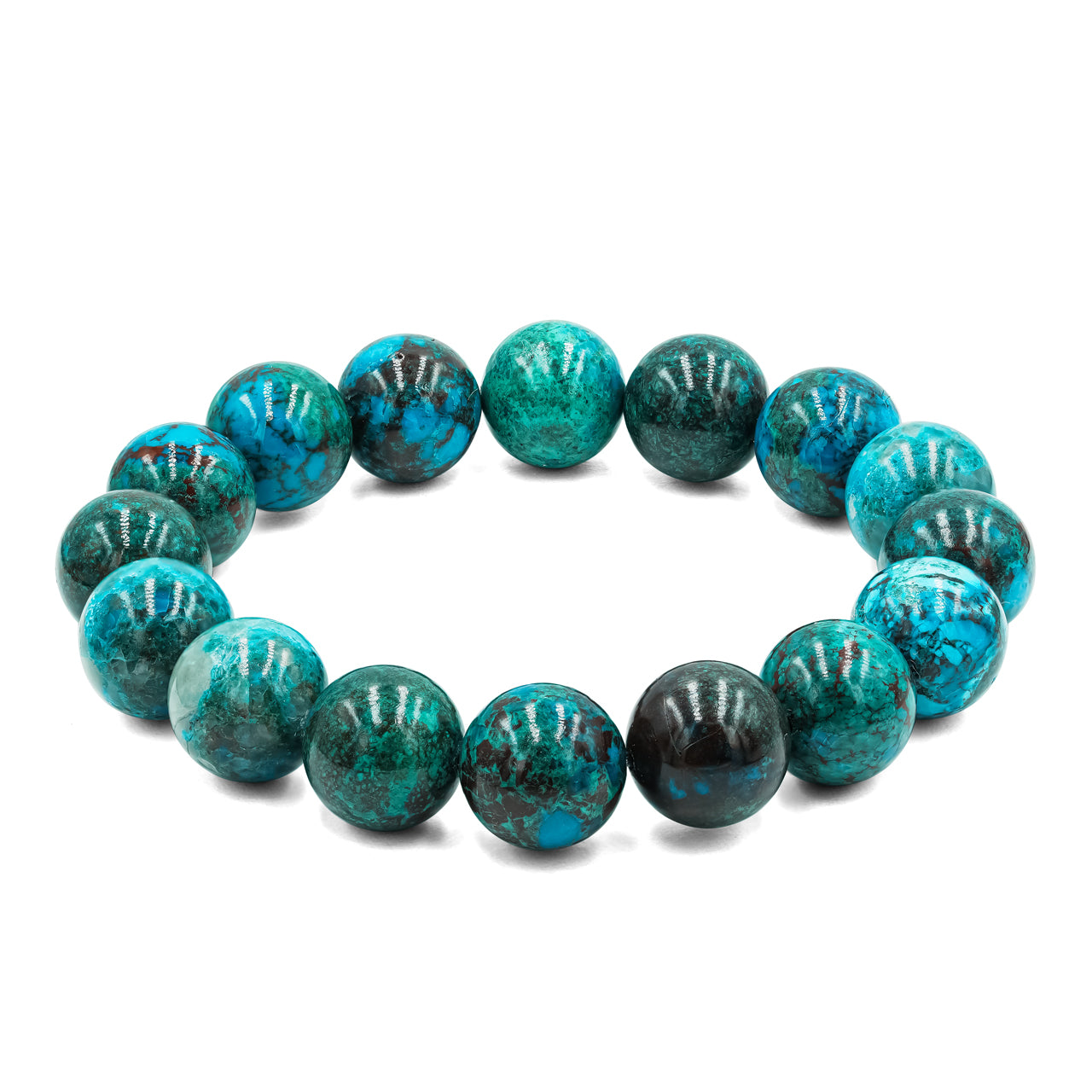 Pulsera de Cuentas Elásticas de Crisocola Starborn