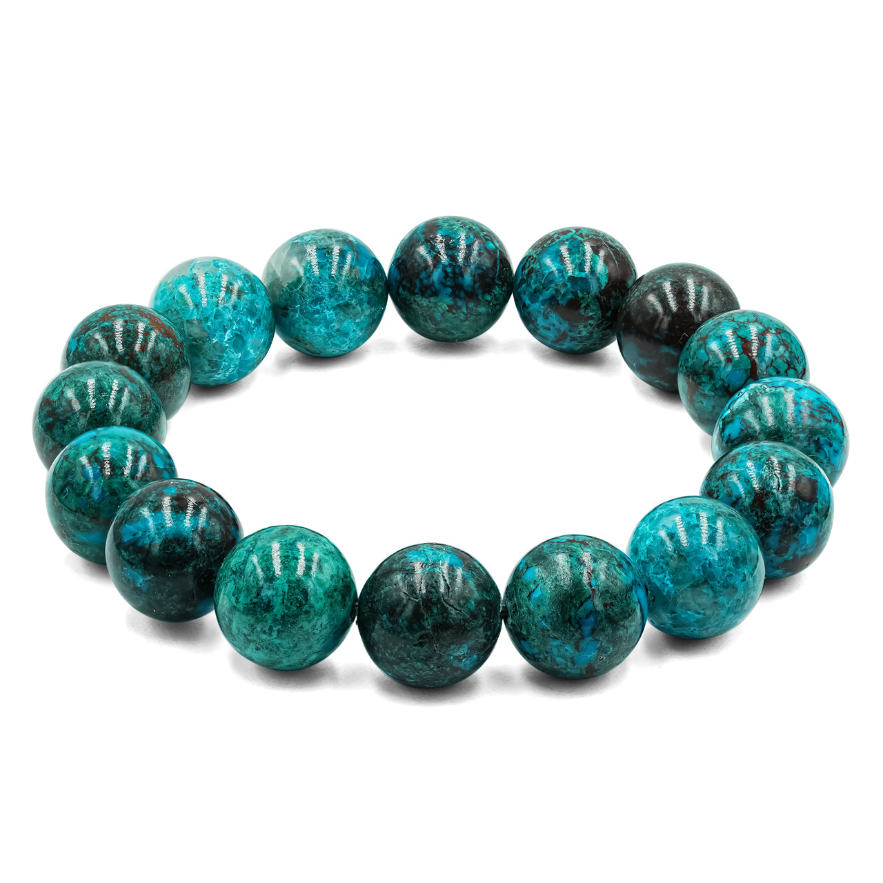 Pulsera de Cuentas Elásticas de Crisocola Starborn