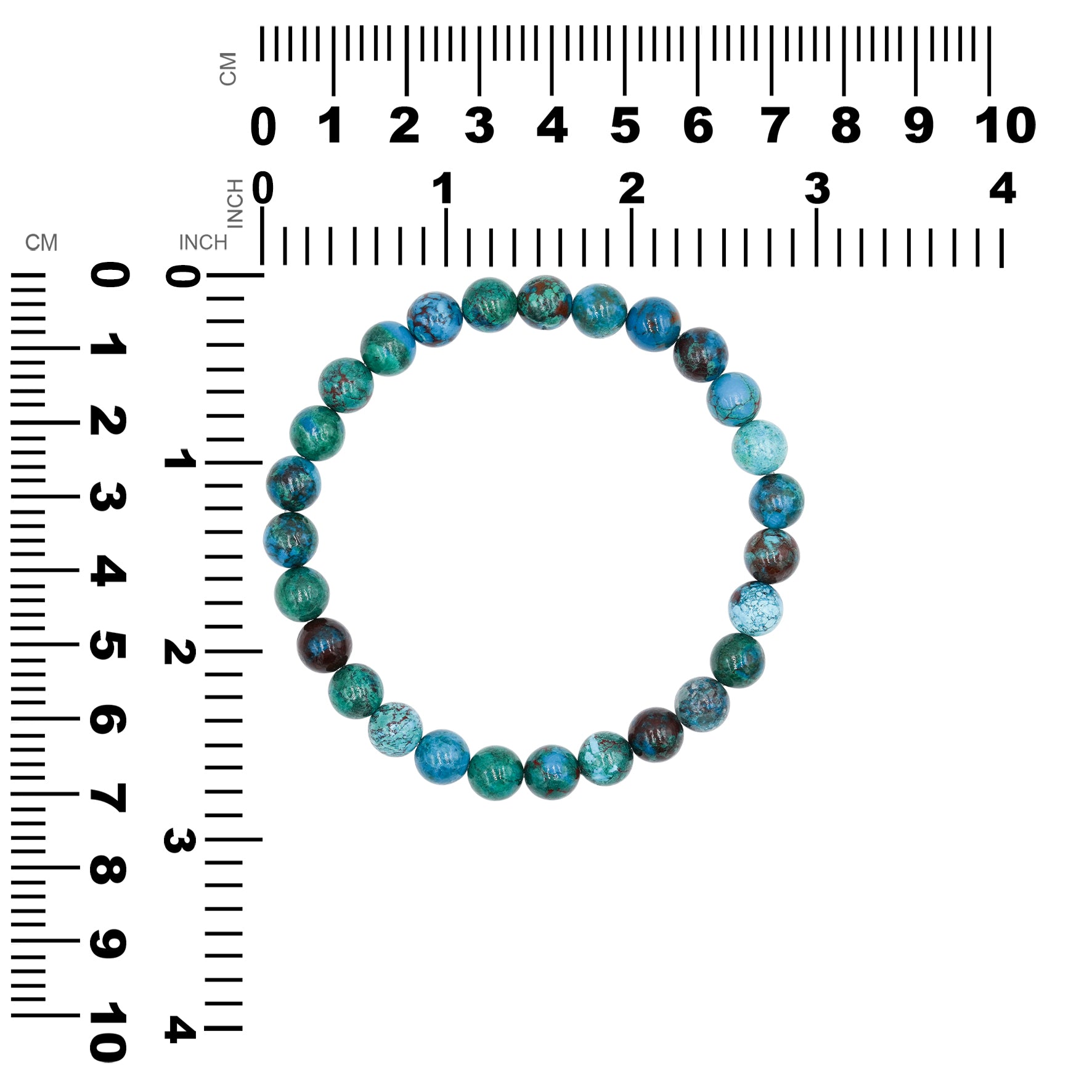 Starborn Chrysocolla Elastic Beaded Bracelet