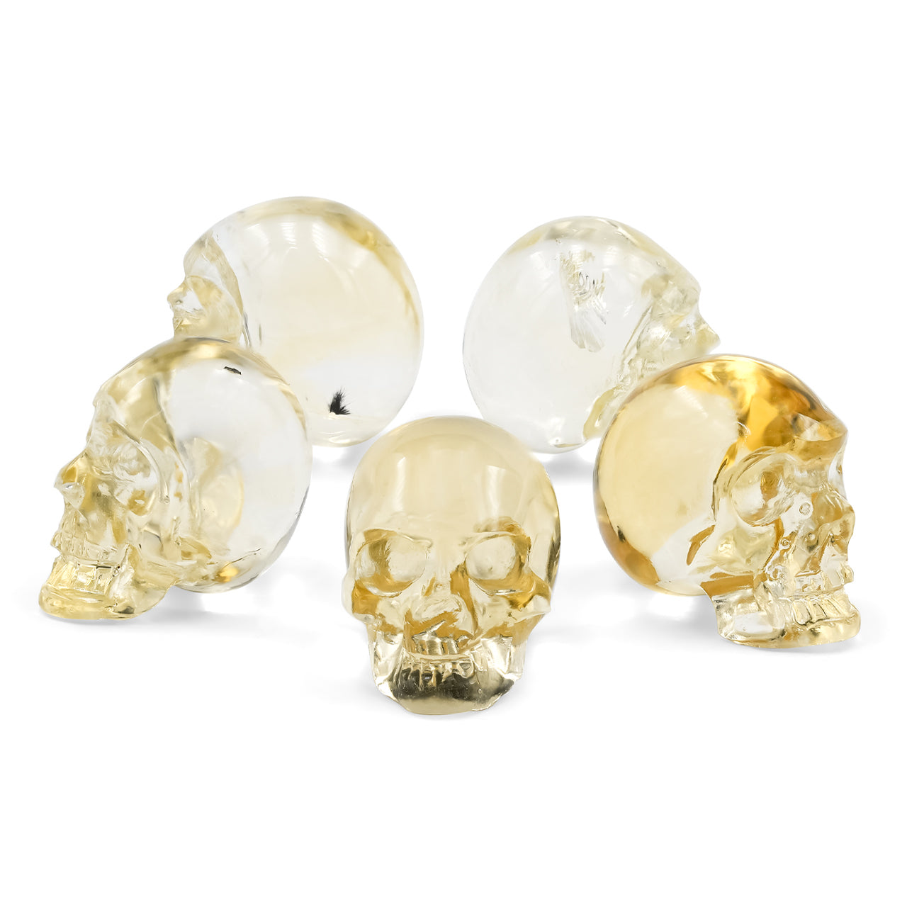 Citrine Skull Carving