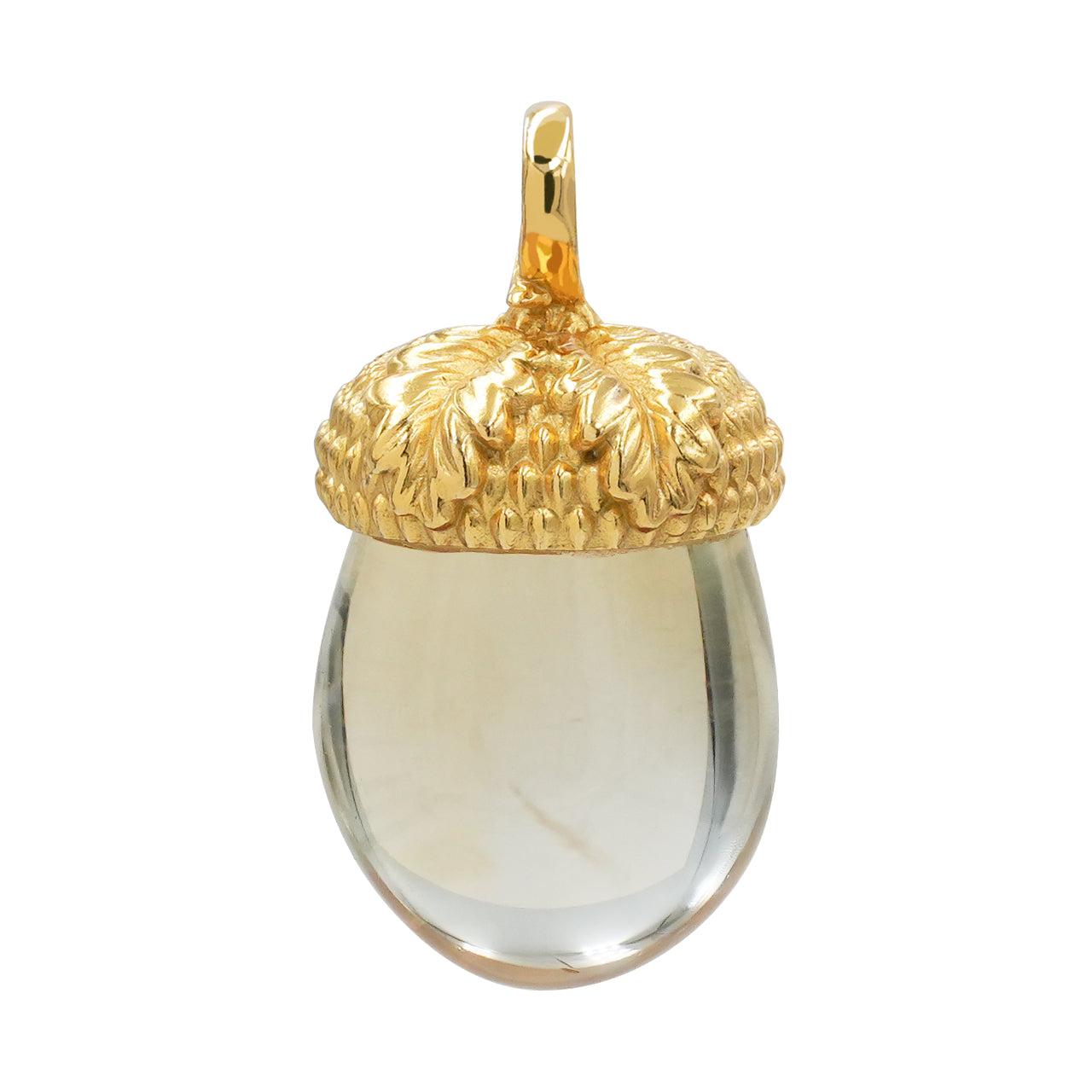 Starborn Citrine Acorn Pendant