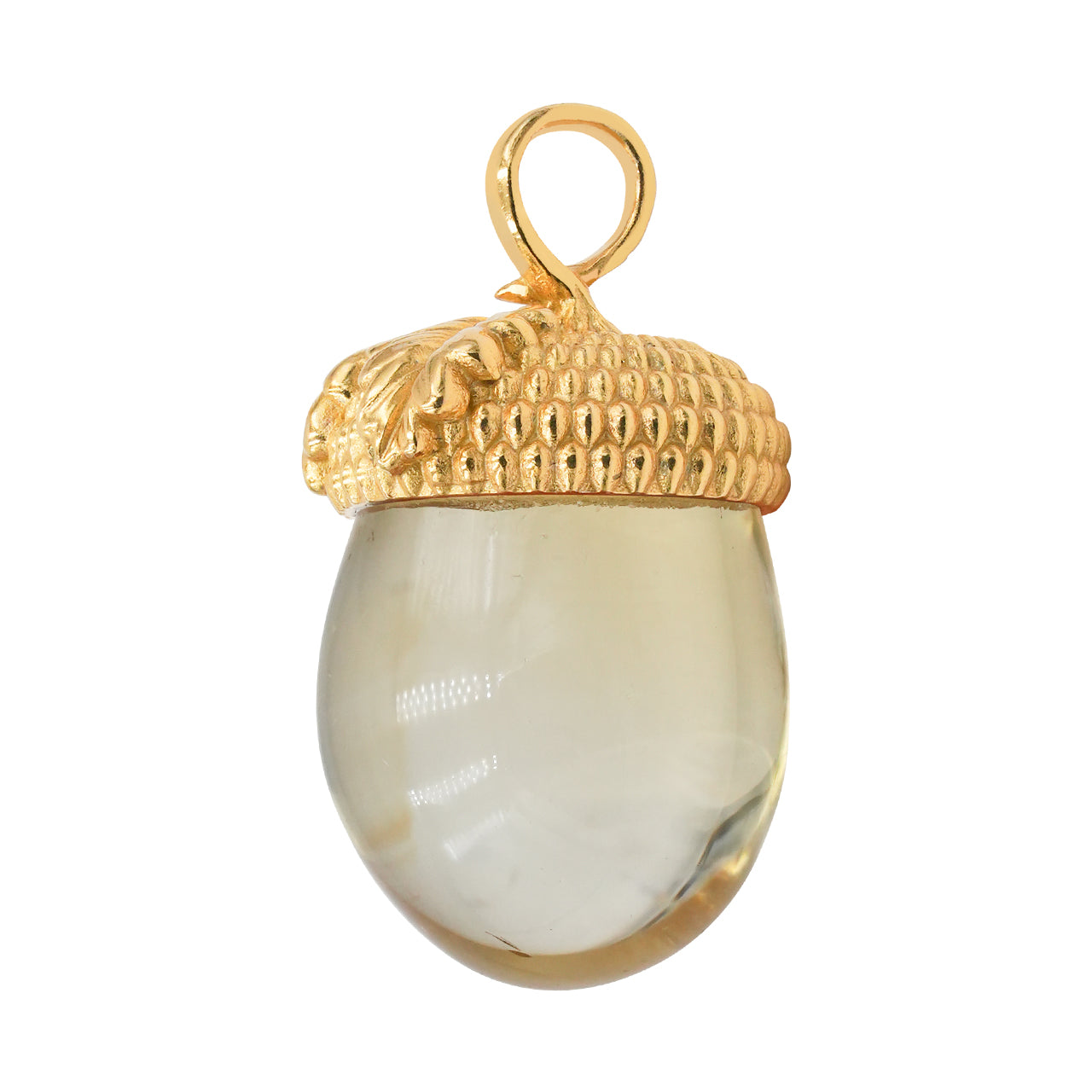 Starborn Citrine Acorn Pendant