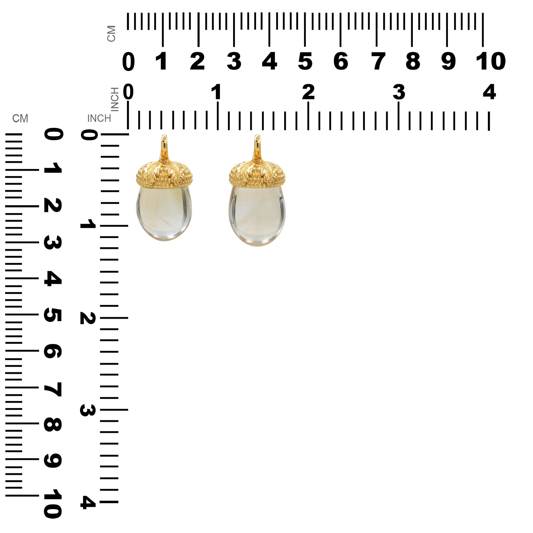 Starborn Citrine Acorn Pendant